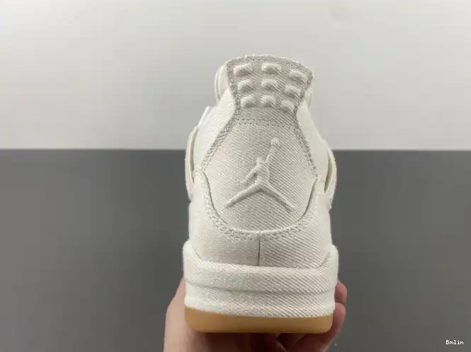 Bmlin Shoes Air Jordan 'White' 4 AO2571-100 x Levi's 0510